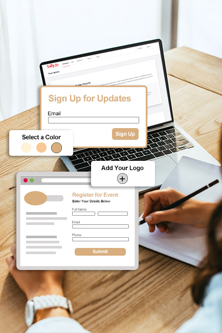 Volt Mail’s form and landing page builder lets you easily collect the data you need. Embed a form on your existing website or create a stand alone landing page.