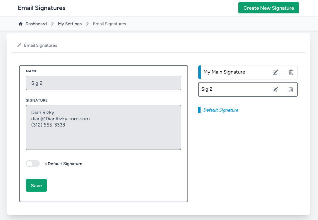 Email Signature Admin